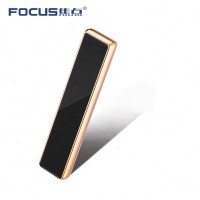 Slim arc metal hold mini pocket slim thin cigarette USB electronic lighter