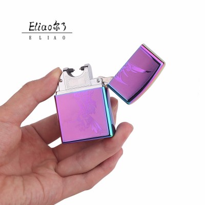 Erliao hot unique design  metal USB lighter can be customized LOGO  lighter