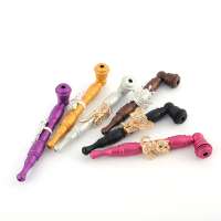 JL-896 Metal Smoking accessories Tobacco Dry Herb Smoking pipe with animal patterns