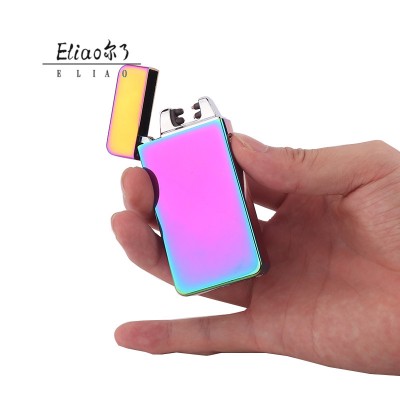 Erliao Durable Use wholesale USB lighter Factory Direct fashion design Metal Arc lighter