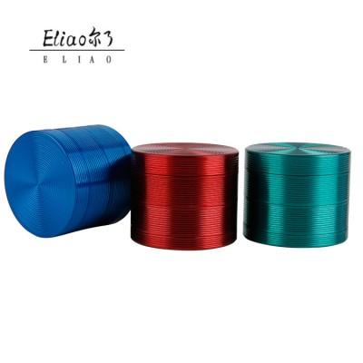 Erliao High Quality 4 Layers Metal Tobacco Crusher Smoke Herbal Herb Grinder Smoking Accessories Detectors Pipes Tools Grinding