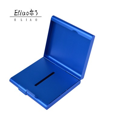 Erliao Aluminum Cigarette Case Storage for 20 Cigarettes Holder Double Sided Flip Open Cigarette Case