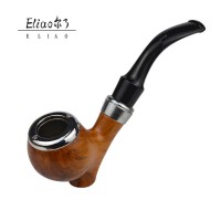 Erliao Classic Resin Tobacco Pipe Cigarette Holder Pot Smoke Bent Durable Herb Smoking Pipe