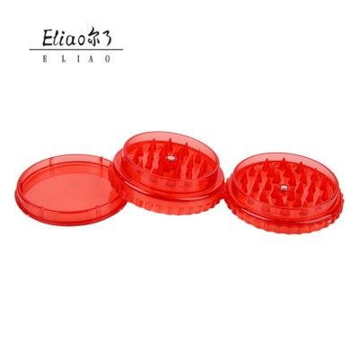 Erliao Classic 3 Layers Hand Muller Color Random Plastic Herb Grinder Herb Grinder Tobacco Spice Crusher