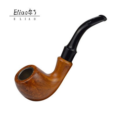 Erliao Classic resin Grain Resin Pipes Chimney Filter Long Smoking Pipe Tobacco Pipe Gifts Smoke Grinder Mouthpiece