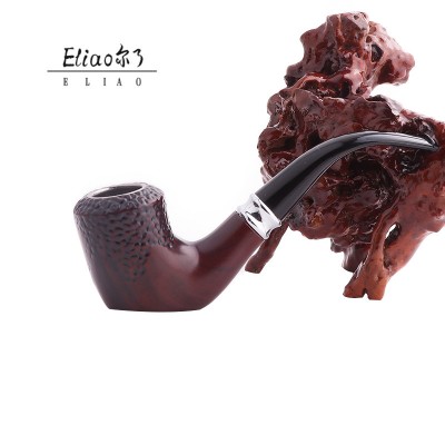 Erliao Creative Red Texture Resin Tobacco Pipe For Smoking Hammer Style Smoking Cigarettes Cigar Pipes Mens Gift