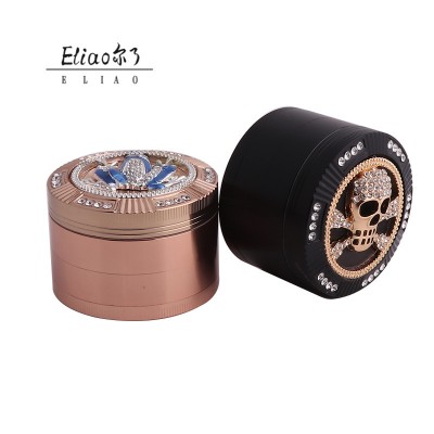 Yiwu Erliao Novel Design Hot selling 63mm Herb Grinder Tobacco Classic style herb grinder