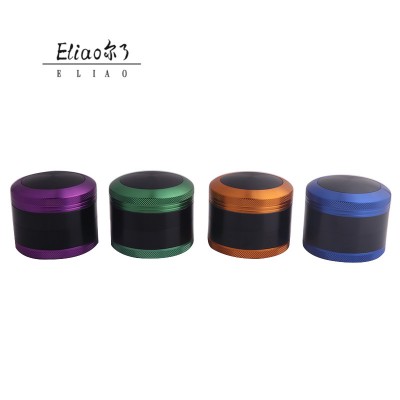 Yiwu Erliao New Style luxury New design 63mm Herb Grinder Excellent aluminum alloy tobacco grinder